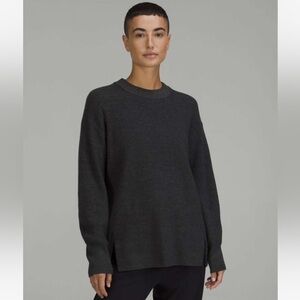 Lululemon Merino Wool-Blend Ribbed Crewneck Sweater